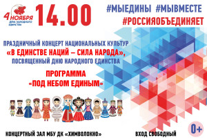 События — Праздничный концерт национальных культур «В единстве наций – сила народа», посвящённый Дню народного единства! — фото