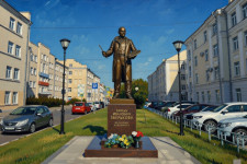Памятники — Памятник народному художнику СССР Зверькову Ефрему Ивановичу — фото